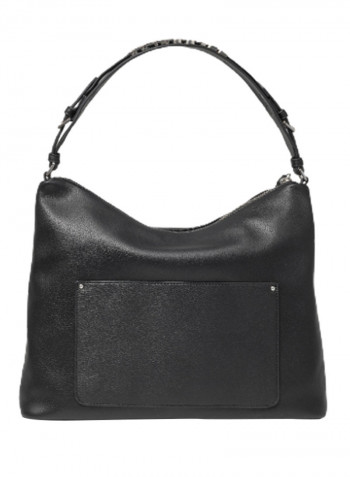 Ginger Logo Detail Hobo Black