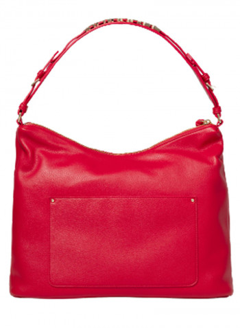 Ginger Logo Detail Hobo Red