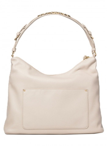 Ginger Logo Detail Hobo Beige