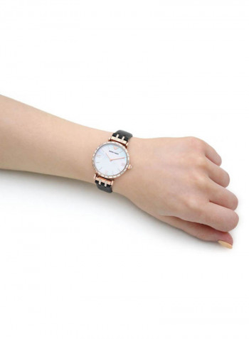 Women's Gianni T Bar Leather Analog Watch AR11295