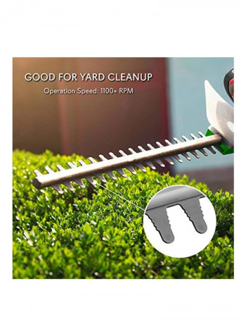 Cordless Hedge Trimmers Green/Grey/Black