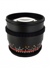 85mm T/1.5 Fixed Lens For Sony Camera Black