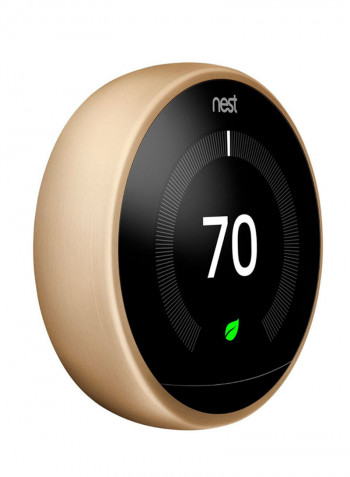 Third Generation Learning Thermostat Gold/Black 3.3inch