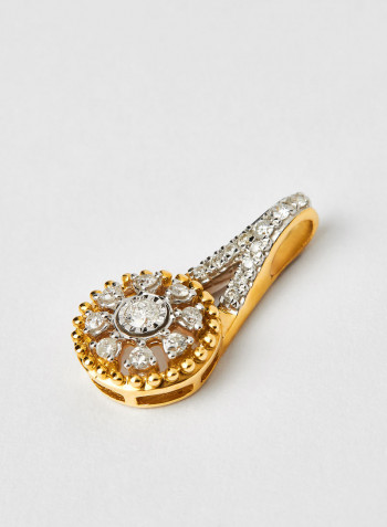 18 Karat Gold Sparkle Pendant