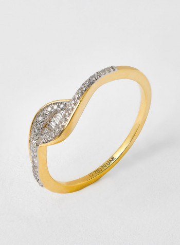 18 Karat Gold Bagguette Hope Ring
