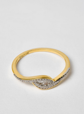 18 Karat Gold Bagguette Hope Ring
