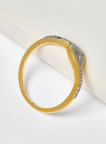 18 Karat Gold Bagguette Hope Ring