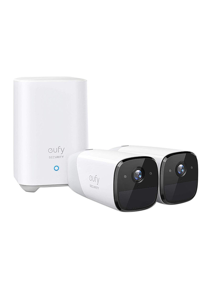 2-Piece Wireless Home Security Camera With 365 Days Battery