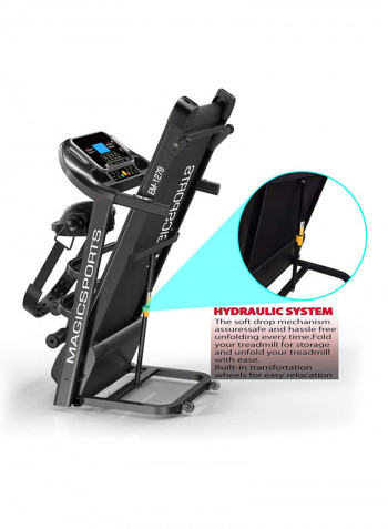 Motorized Treadmill With Massager Belt EM-1279 154x77x28.50cm