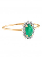 18 Karat Gold 0.1 Carat Diamond PS Diana Promise Ring