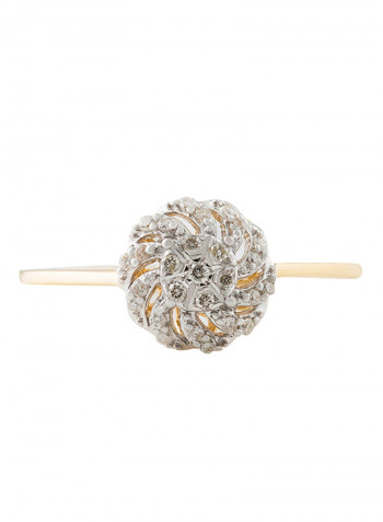18 Karat Gold 0.12 Carat Diamond PS-Napoli Promise Ring