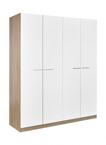 Ireland 4-Door Wardrobe White