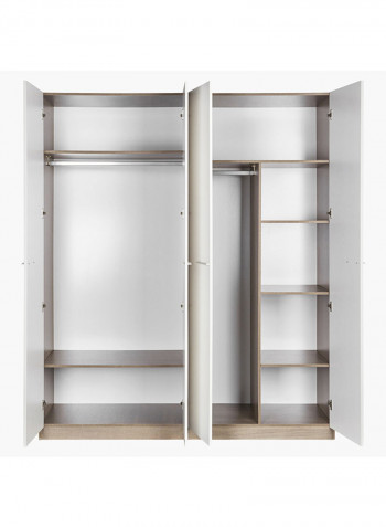 Ireland 4-Door Wardrobe White