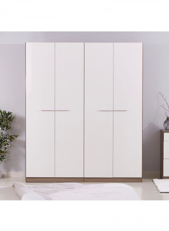 Ireland 4-Door Wardrobe White