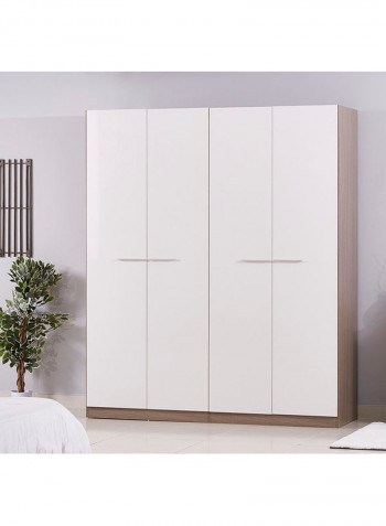 Ireland 4-Door Wardrobe White