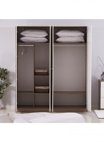 Ireland 4-Door Wardrobe White
