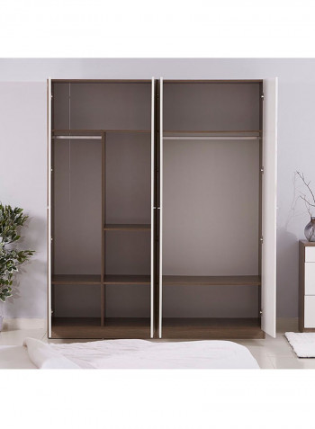 Ireland 4-Door Wardrobe White