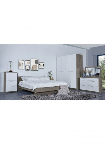 Ireland 4-Door Wardrobe White