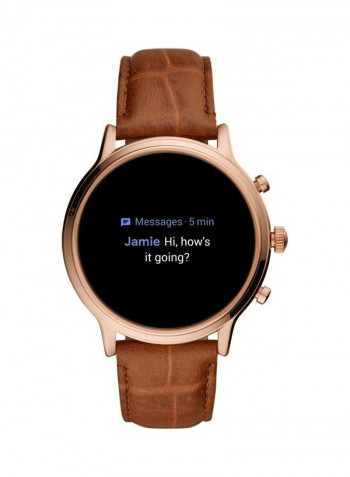 Julianna HR Gen 5 Swim-proof Smartwatch Rose Gold/Brown