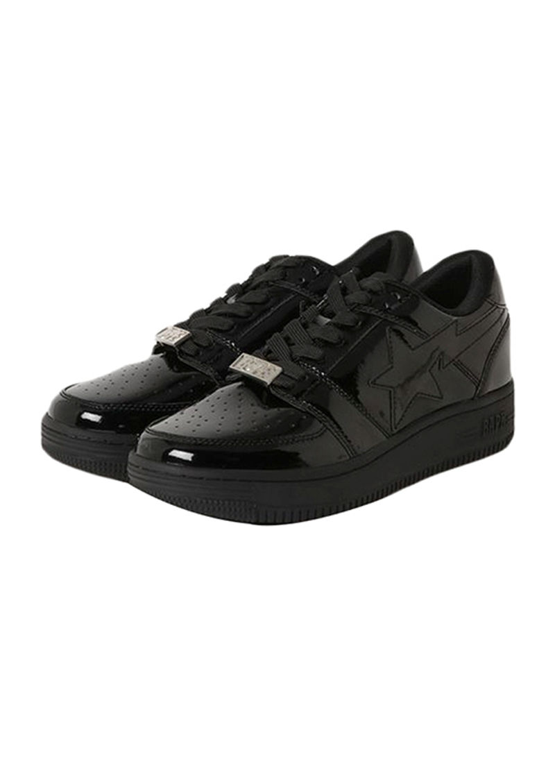 STA Lace-up Low Top Sneakers Black