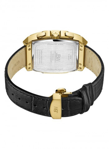 Men's Echelon 0.28 Ctw Diamond 18K Gold-Plated Stainless Steel J6379E