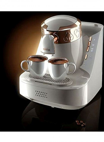 Turkish Coffee Maker 710 W OK001W White/Copper