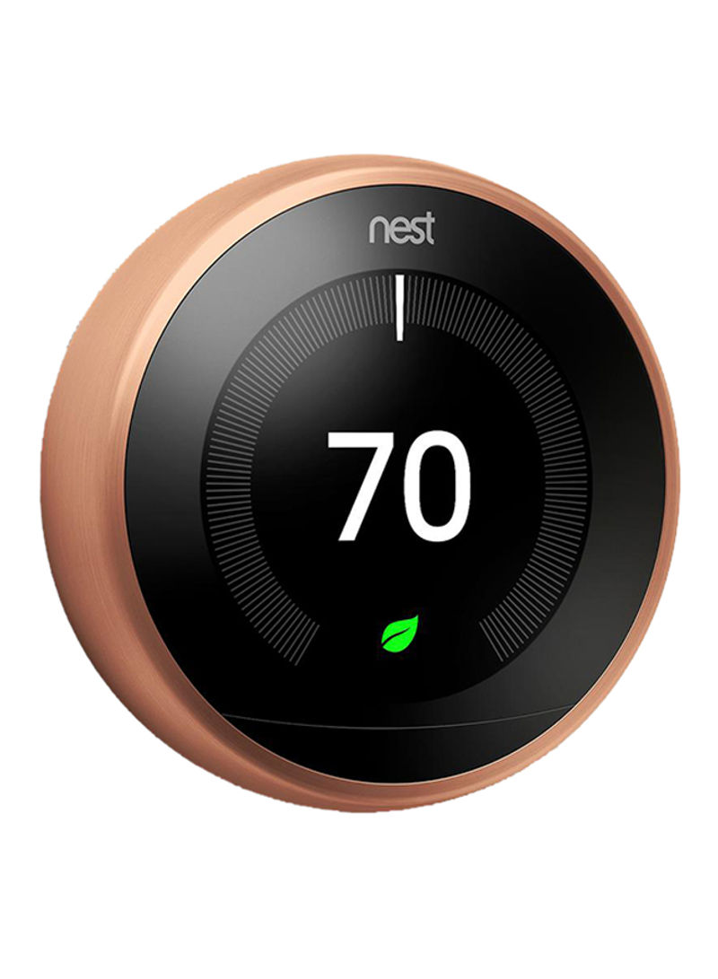 3rd Generation Learning Thermostat Brown/Black