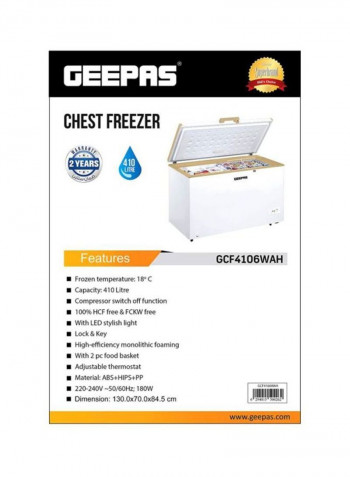 Chest Freezer 140 l 180 W GCF4106WAH White
