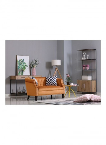 Lux 2-Seater Sofa Brown