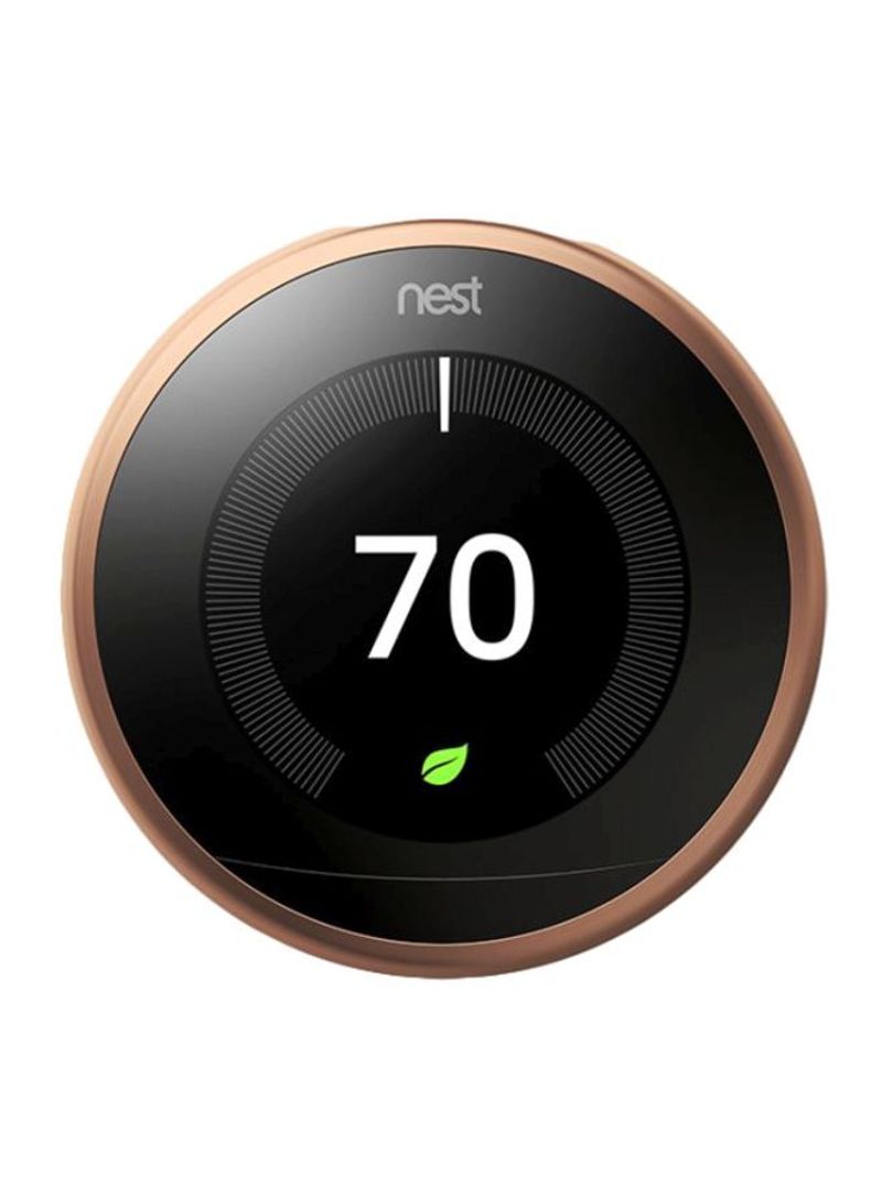 3rd Generation Wireless Learning Thermostat Copper 3.3x1.2x3.3inch