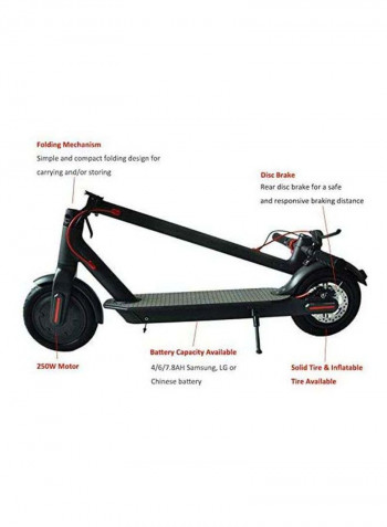 Tubeless Electric Scooter With Fixed Digital Speedometer 108x114x43cm