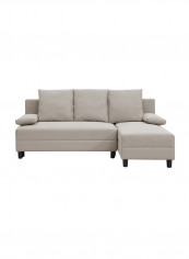 Corner Sofa With Scatter Cushion Set Grey