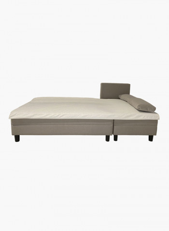 Corner Sofa With Scatter Cushion Set Grey
