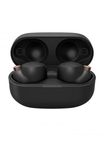 WF1000XM4 Noise Cancelling Truly Wireless Earbuds Headphones with wireless charger, Black