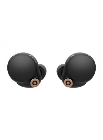 WF1000XM4 Noise Cancelling Truly Wireless Earbuds Headphones with wireless charger, Black