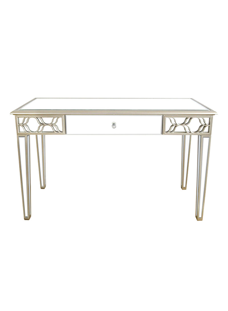 Charlotte Console Table Beige/Mirrored 40x77x120cm