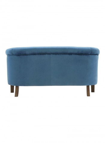Lux 2-Seater Tufted Sofa Blue 77x74x145centimeter