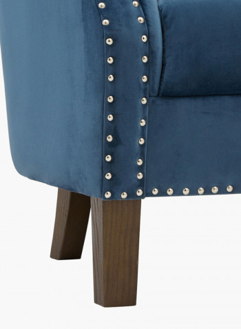 Lux 2-Seater Tufted Sofa Blue 77x74x145centimeter