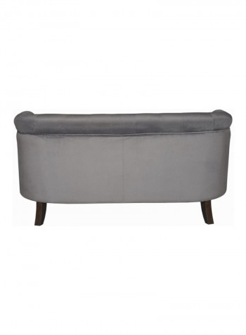 Lux Tufted Sofa Grey 145x77x74centimeter