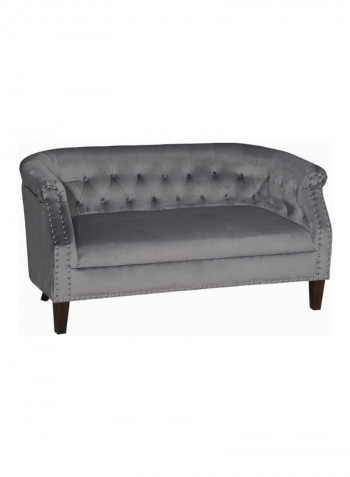 Lux Tufted Sofa Grey 145x77x74centimeter