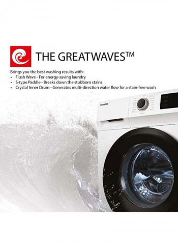 16 Programs Front Load Washing Machine 7 KG 7 kg 2000 W TW-H80S2A White