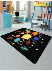 Solar System Printed Mat Multicolour 160x230centimeter