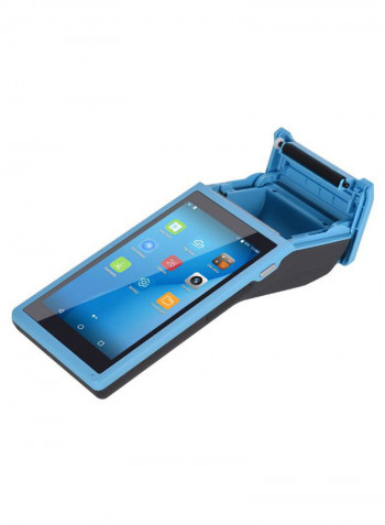 All-In-One Wireless Handheld Receipt Printer Blue/Black