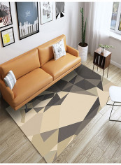 Color Block Pattern Rectangular Mat Multicolour 180x280centimeter