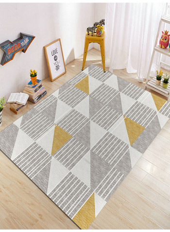 Geometric Pattern Washable Carpet Multicolour 160x230centimeter