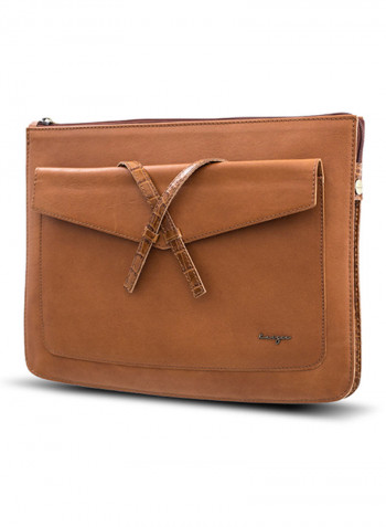 Adroit Leather Document And Macbook Sleeve 13inch Tan