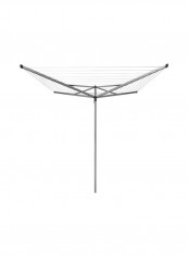 Compact 4 Arm Clothes Airer Silver 60meter