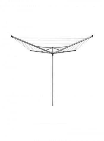 Compact 4 Arm Clothes Airer Silver 60meter