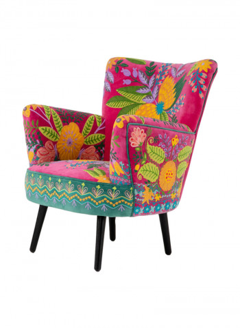 Soft Grace Armchair Pink/Yellow/Green 77x76x83centimeter