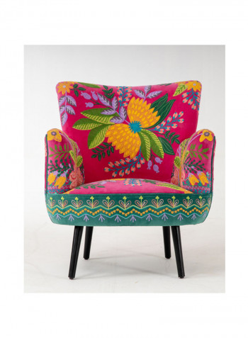 Soft Grace Armchair Pink/Yellow/Green 77x76x83centimeter
